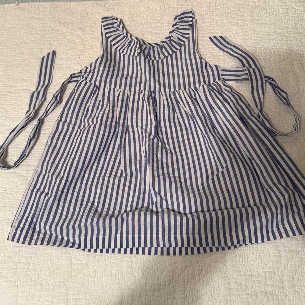 Stitchy Fish Sadie Seersucker dress (2T)